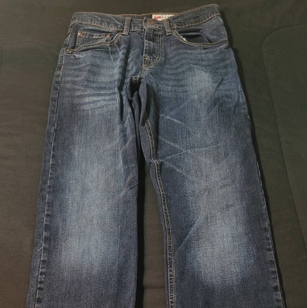 Men Levi Blue Jeans Denim 28 x 30 Slim Staight